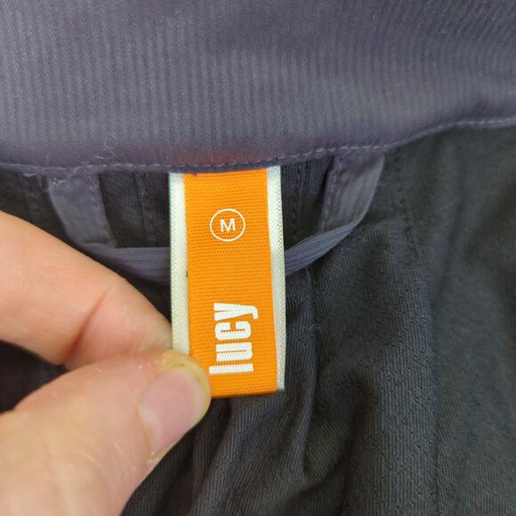 Lucy Activewear‎ Gray Lightweight Running Jacket Full Zip Hooded Women's Medium - Picture 8 of 10